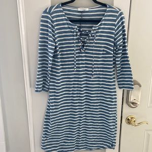 Blue maternity dress